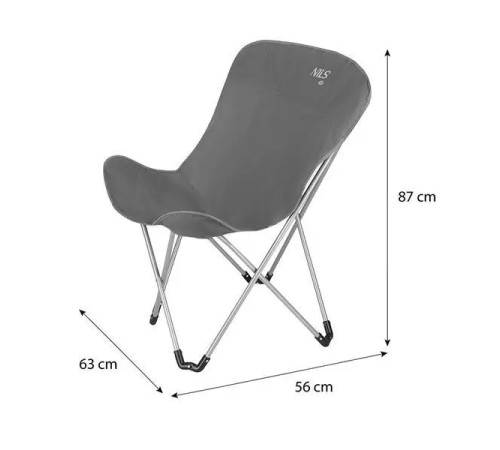 Крісло для кемпінгу NILS CAMP NC3051, сіре