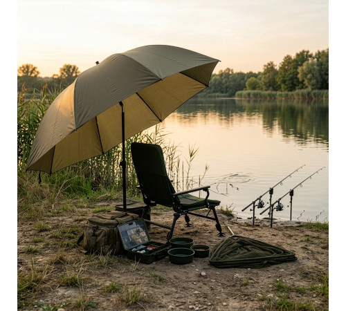 Крісло рибальське NILS CAMP NC2703, зелено-чорне