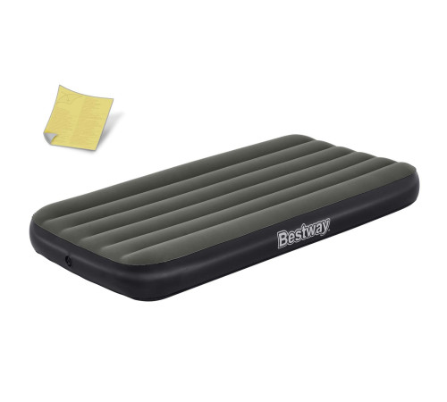 Матрац надувний Bestway 6713L 188x99 см, чорно-сірий