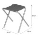 Стіл розкладний NILS CAMP NC1633 з 4 стільцями, темно-сірий