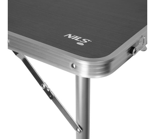 Стіл розкладний NILS CAMP NC1633 з 4 стільцями, темно-сірий