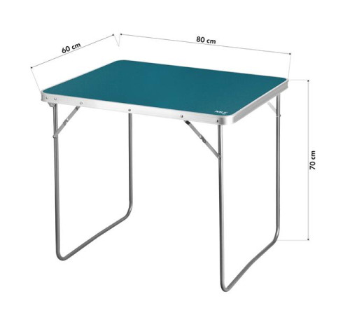 Стіл кемпінговий NILS CAMP NC3401 80 x 60 x 70 см, блакитний