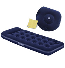 Матрац надувний Bestway 67223 з вбудованим насосом 185x76 см, синій