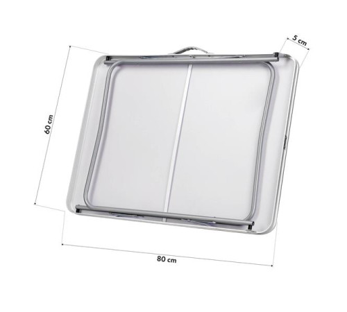 Стіл кемпінговий NILS CAMP NC3401 80 x 60 x 70 см, темно-сірий