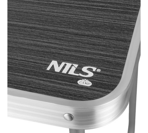 Стіл кемпінговий NILS CAMP NC3401 80 x 60 x 70 см, темно-сірий