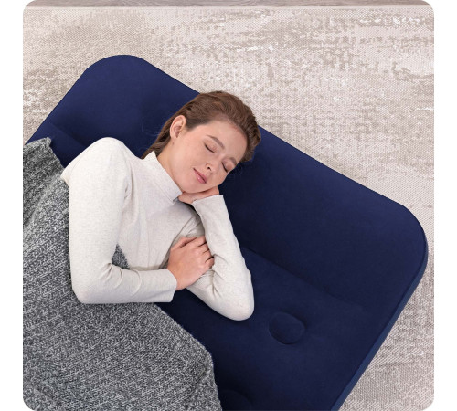 Матрац надувний Bestway 67224 з вбудованим насосом 188x99 см, синій