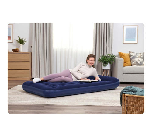 Матрац надувний Bestway 67224 з вбудованим насосом 188x99 см, синій