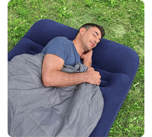 Матрац надувний Bestway 67224 з вбудованим насосом 188x99 см, синій