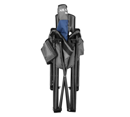 Крісло для кемпінгу NILS CAMP NC3075, сіро-синє