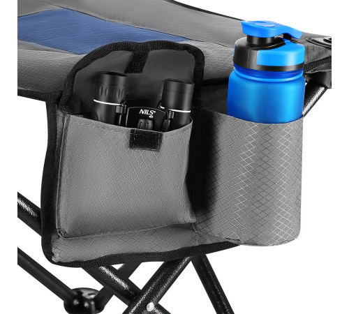 Крісло для кемпінгу NILS CAMP NC3075, сіро-синє