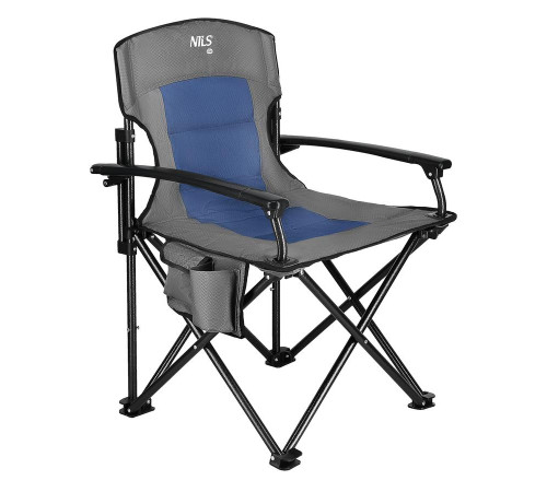Крісло для кемпінгу NILS CAMP NC3075, сіро-синє