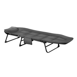Ліжко кемпінгове NILS CAMP NC2720 200 х 60 х 44 см, сіре 
