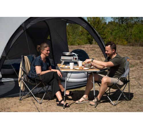 Стіл розкладний Easy Camp Menton L Brown 540028, 70 x 100 x 50-68 см - жовтий