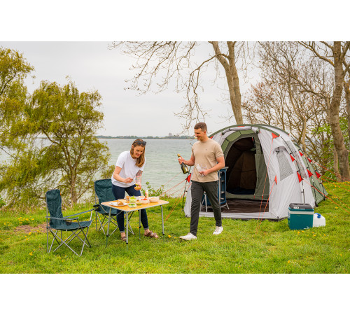 Стіл розкладний Easy Camp Menton M Brown 540029, 60 x 80 x 50-68 см - жовтий