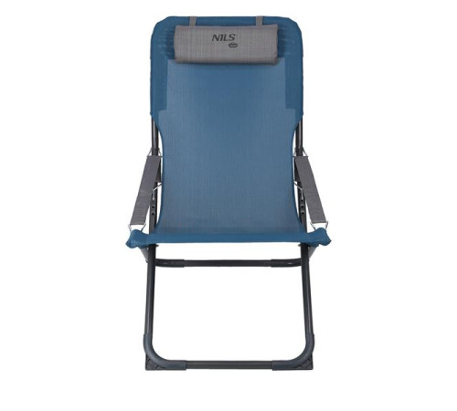 Крісло для кемпінгу NILS CAMP NC3022, 132 х 60 х 15 см - синє