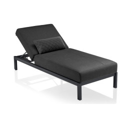 Лежак KETTLER PURE 0107014-7000, 215 х 90 х 50 см - темно-сірий