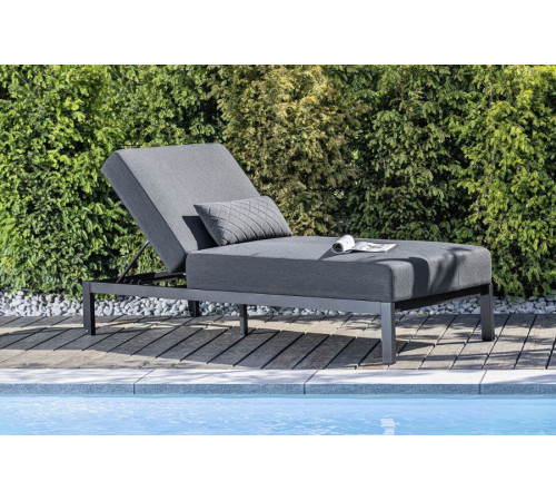 Лежак KETTLER PURE 0107014-7000, 215 х 90 х 50 см - темно-сірий