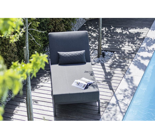 Лежак KETTLER PURE 0107014-7000, 215 х 90 х 50 см - темно-сірий