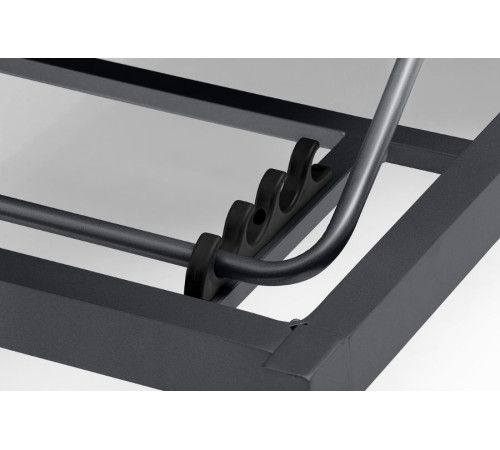 Лежак KETTLER PURE 0107014-7000, 215 х 90 х 50 см - темно-сірий