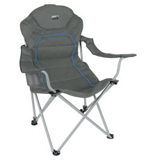 Стілець розкладний High Peak Alicante Dark 44117, 62 x 60 x 105 см - сіро-синій  