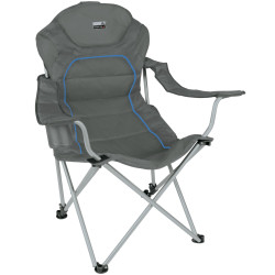 Стілець розкладний High Peak Alicante Dark 44117, 62 x 60 x 105 см - сіро-синій  