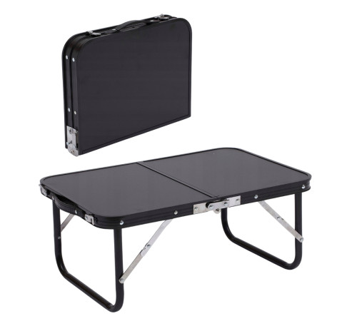 Стіл туристичний Chomik Garden Line HOLMEN 60 x 40 x 26,5 см - чорний