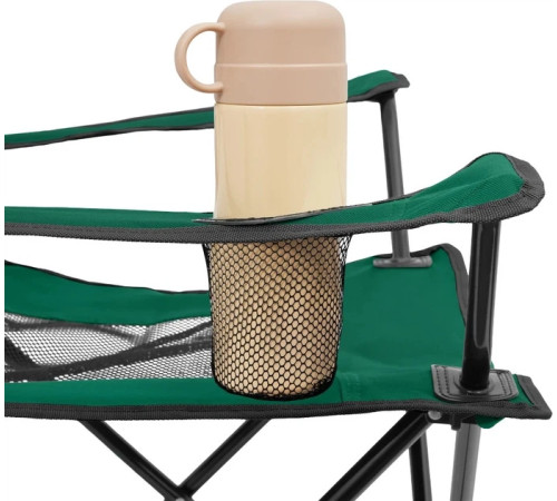 Крісло для кемпінгу NILS CAMP NC3302, темне-зелене