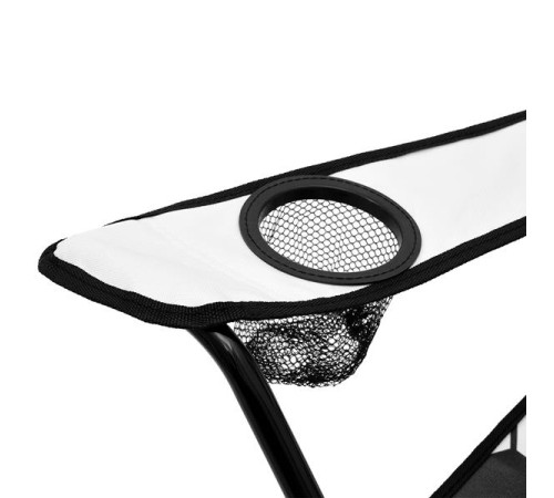 Крісло для кемпінгу NILS CAMP NC3303, чорно-біле