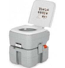 Туалет портативний туристичний Costway з поршневим насосом