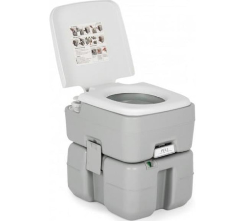 Туалет портативний туристичний Costway з поршневим насосом