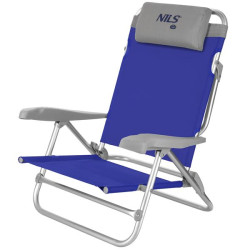 Крісло для кемпінгу 2в1 NILS CAMP NC3502, синьо-сіре