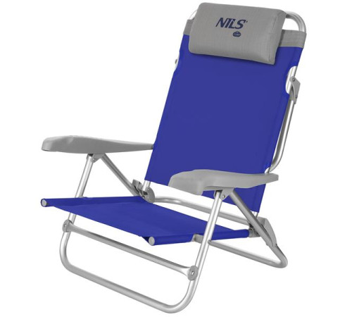 Крісло для кемпінгу 2в1 NILS CAMP NC3502, синьо-сіре