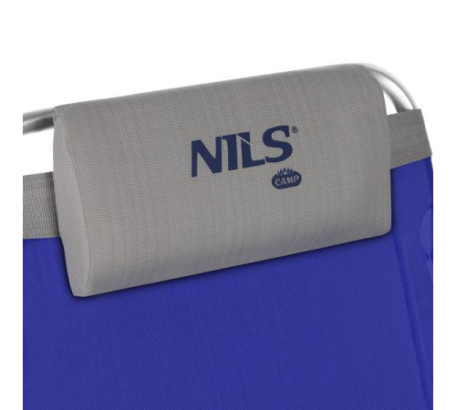 Крісло для кемпінгу 2в1 NILS CAMP NC3502, синьо-сіре