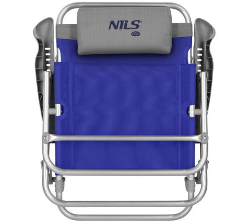Крісло для кемпінгу 2в1 NILS CAMP NC3502, синьо-сіре