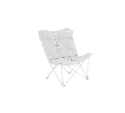 Крісло кемпінгове Outwell Fremont Lake, чорно-сіре