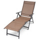 Шезлонг з алюмінієвою рамою DiVolio Bolzano 177 х 61 х 65 см - коричневий