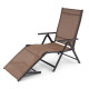 Шезлонг з алюмінієвою рамою DiVolio Bolzano 177 х 61 х 65 см - коричневий