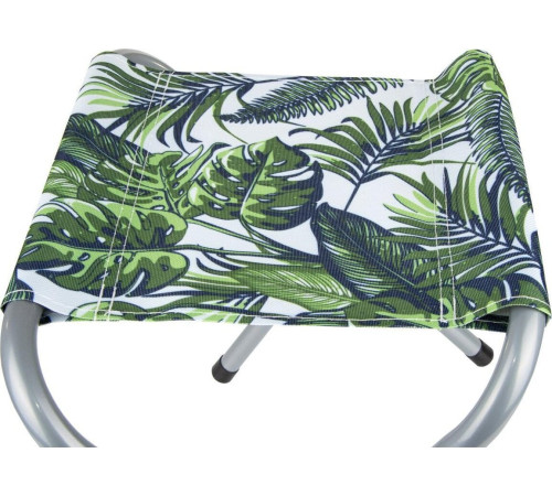 Стіл кемпінговий розкладний Enero і 2 крісла 80 x 60 x 70 см - зелено-біле