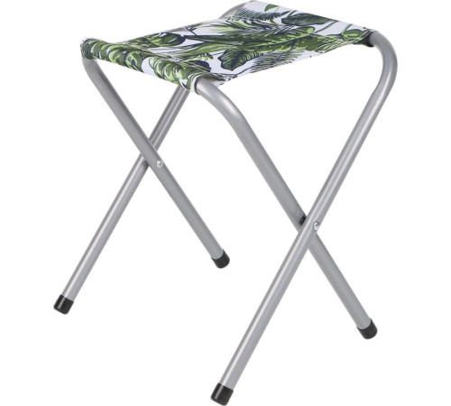 Стіл кемпінговий розкладний Enero і 2 крісла 80 x 60 x 70 см - зелено-біле