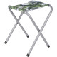 Стіл кемпінговий розкладний Enero і 2 крісла 80 x 60 x 70 см - зелено-біле