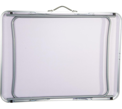 Стіл кемпінговий розкладний Enero і 2 крісла 80 x 60 x 70 см - зелено-біле