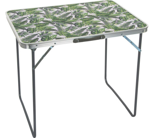 Стіл кемпінговий розкладний Enero і 2 крісла 80 x 60 x 70 см - зелено-біле