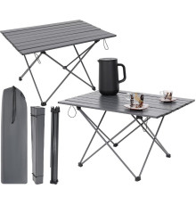 Стіл туристичний розкладний Enero 68 х 46 х 40 см - сірий