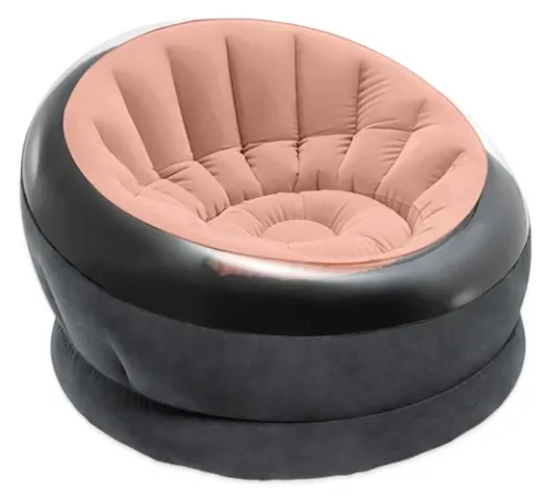 Крісло надувне INTEX 68582 112x109x69 см, коралове Крісло надувне INTEX 68582 112x109x69 см, коралове