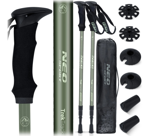 Трекінгові палиці Neo-Sport NS-381, зелені