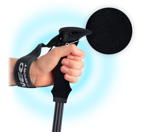 Трекінгові палиці Neo-Sport NS-381, сріблястий