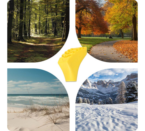 Накладки для трекінгових палиць Neo-Sport 10 шт., жовті