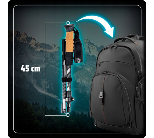 Трекінгові палиці Neo‑Sport NS‑382, чорні