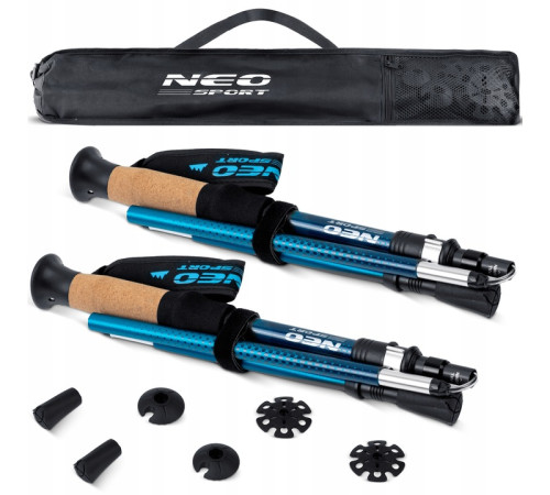 Трекінгові палиці Neo‑Sport NS‑382, сині