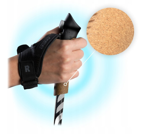 Трекінгові палиці Neo‑Sport NS‑383, чорні